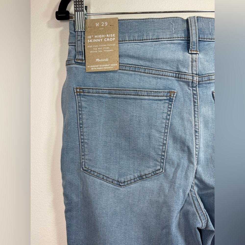 NWT Madewell  Jeans Women's Size 29 High-Rise‎ Skinny Crop in Charlemont Wash - Picture 12 of 16